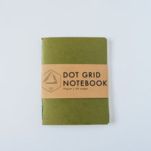 Load image into Gallery viewer, Dark Green Canvas | Small Dotted Notebook