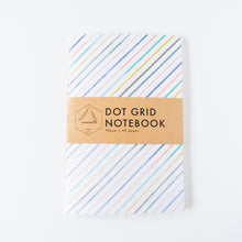 Load image into Gallery viewer, Diagonal Stripes | Large Dotted Notebook