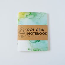 Load image into Gallery viewer, Green and Yellow Ink | Small Dotted Notebook