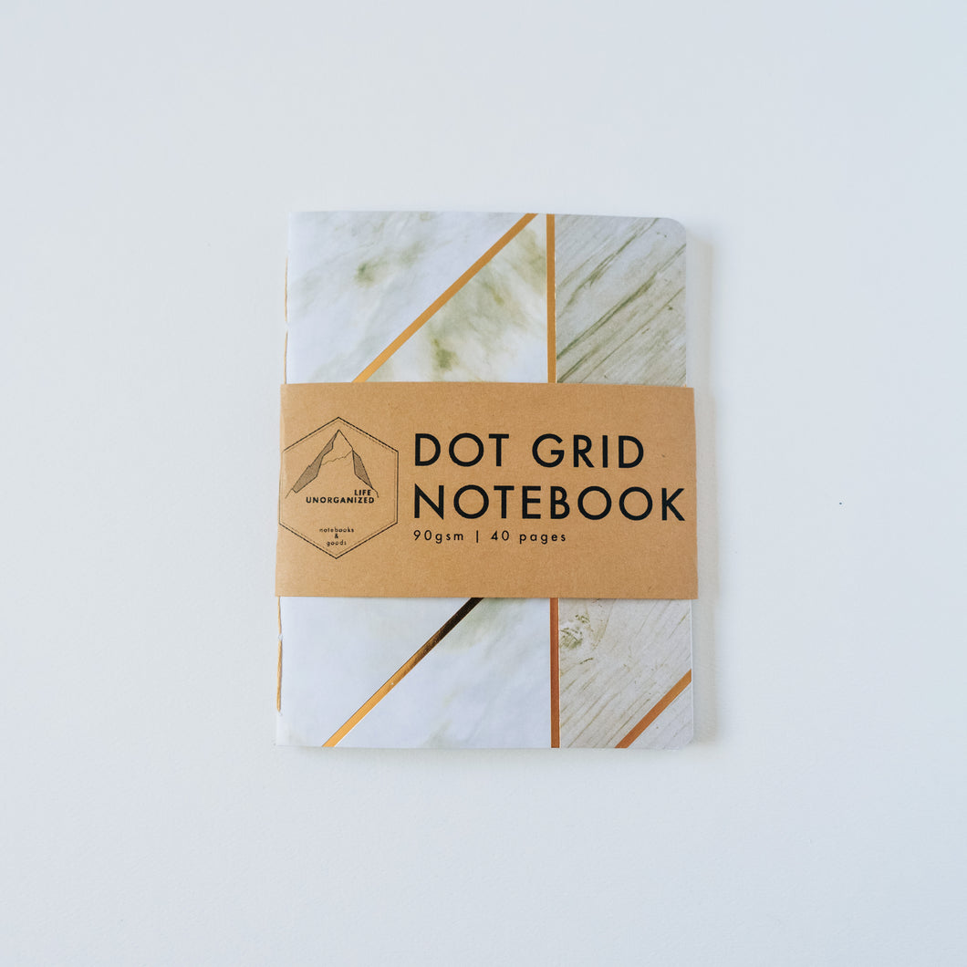 Marbled | Small Dotted Notebook