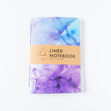 Load image into Gallery viewer, Purple & Blue Ink | Large Lined Notebook
