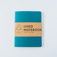 Load image into Gallery viewer, Turquoise Canvas | Small Lined Notebook