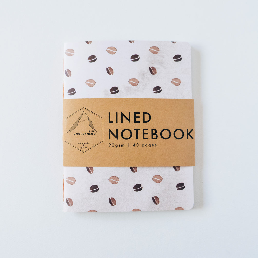 Coffee Bean | Small Lined Notebook
