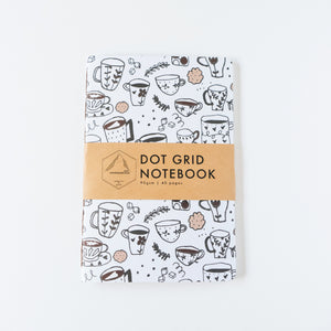 Coffee Doodle | Large Dotted Notebook