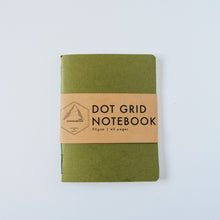 Load image into Gallery viewer, Dark Green Canvas | Small Dotted Notebook
