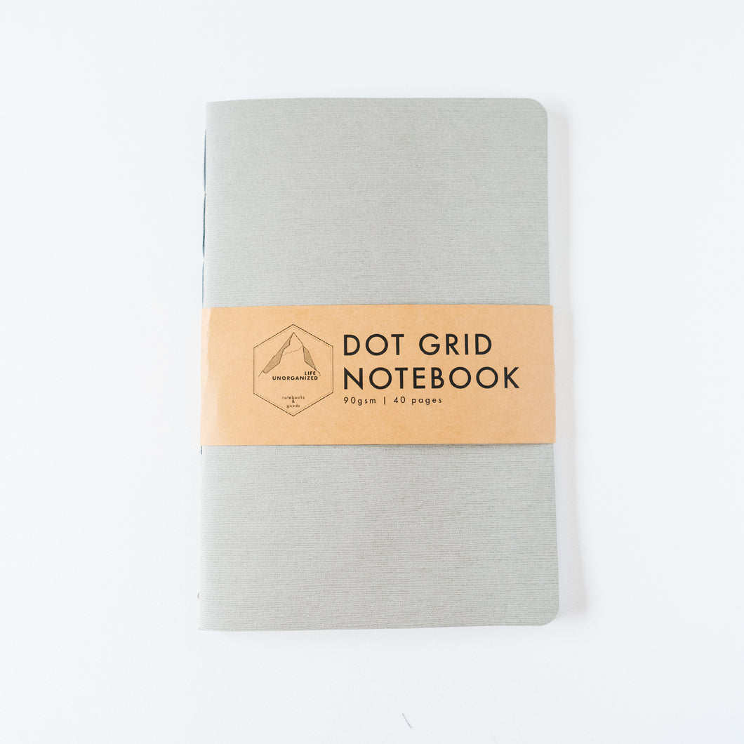 Gray Canvas | Large Dotted Notebook