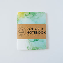 Load image into Gallery viewer, Green and Yellow Ink | Small Dotted Notebook
