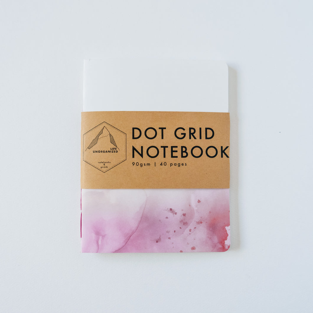 Pink Fading Ink | Small Dotted Notebook