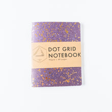 Load image into Gallery viewer, Purple &amp; Gold Galaxy | Small Dotted Notebook
