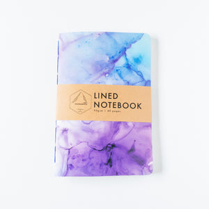 Purple & Blue Ink | Large Lined Notebook