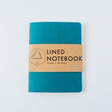 Load image into Gallery viewer, Turquoise Canvas | Small Lined Notebook

