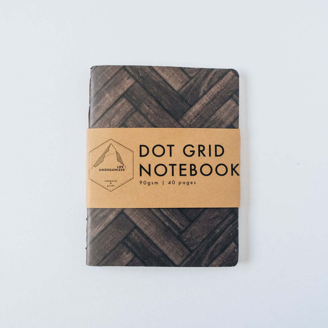 Wood Chevron | Small Lined Notebook